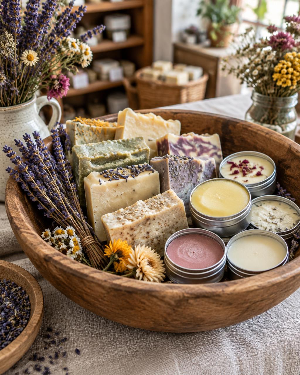 Savons et cosmétiques de créateurs locaux